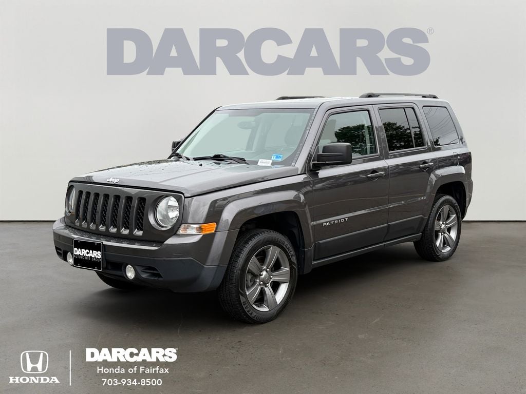 2015 Jeep Patriot Latitude in Granite Crystal Metallic Clearcoat — front three-quarter view