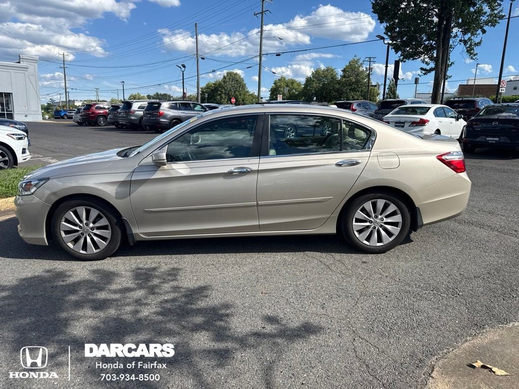 2013 Honda Accord EX-L in Champagne — front three-quarter view