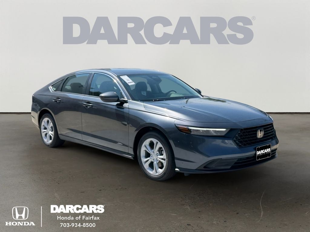 2026 Honda Accord LX in Meteorite Gray Metallic — front three-quarter view