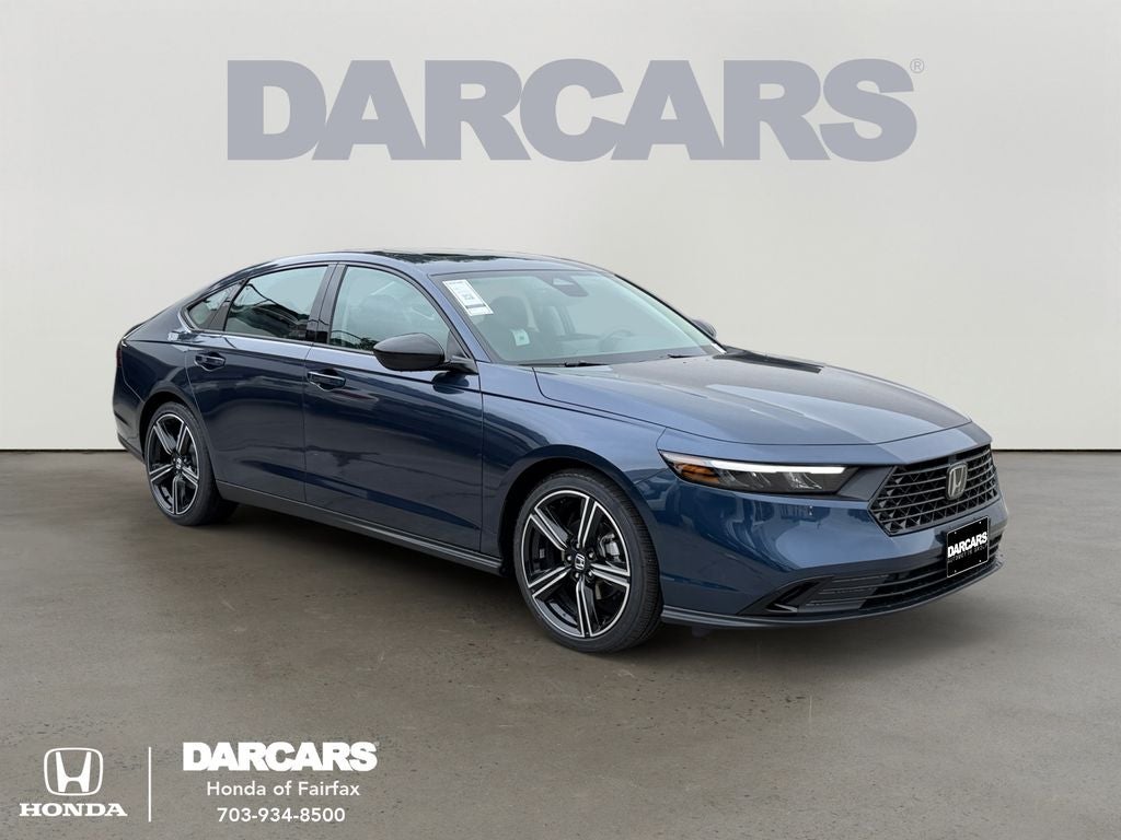 2026 Honda Accord SE in Canyon River Blue Metallic — front three-quarter view