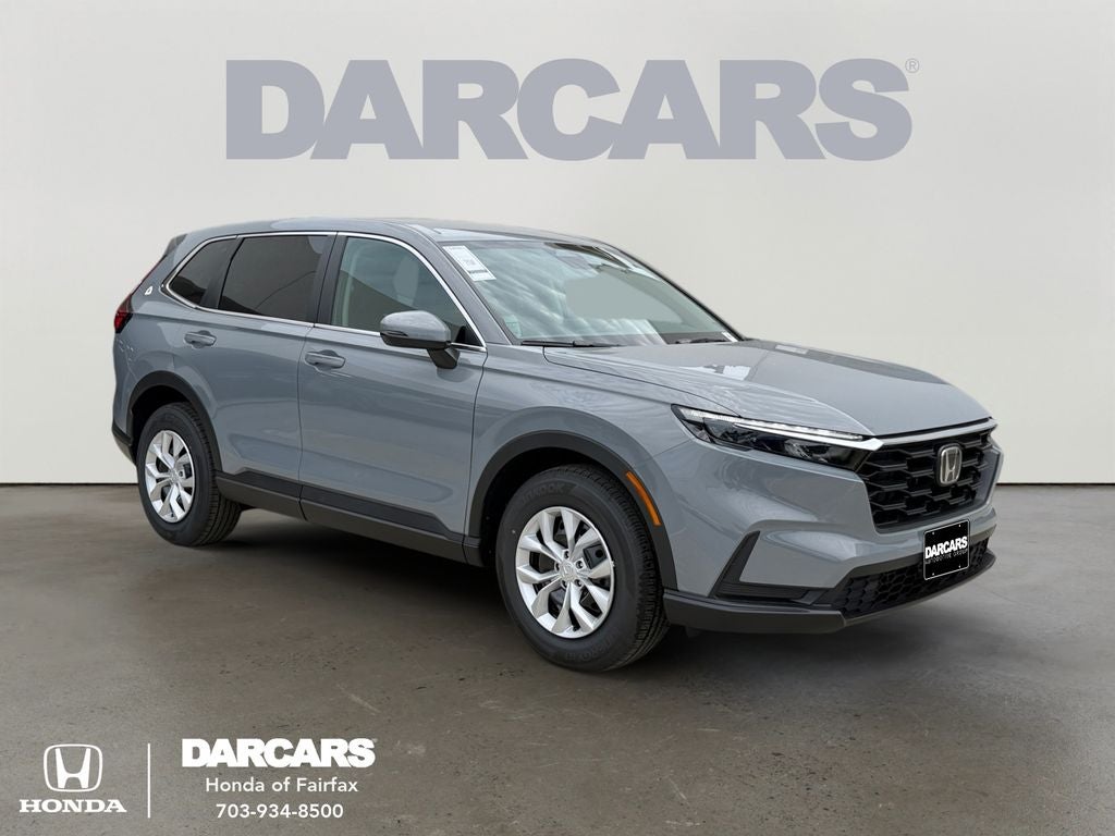 2026 Honda CR-V LX in Urban Gray Pearl — front three-quarter view
