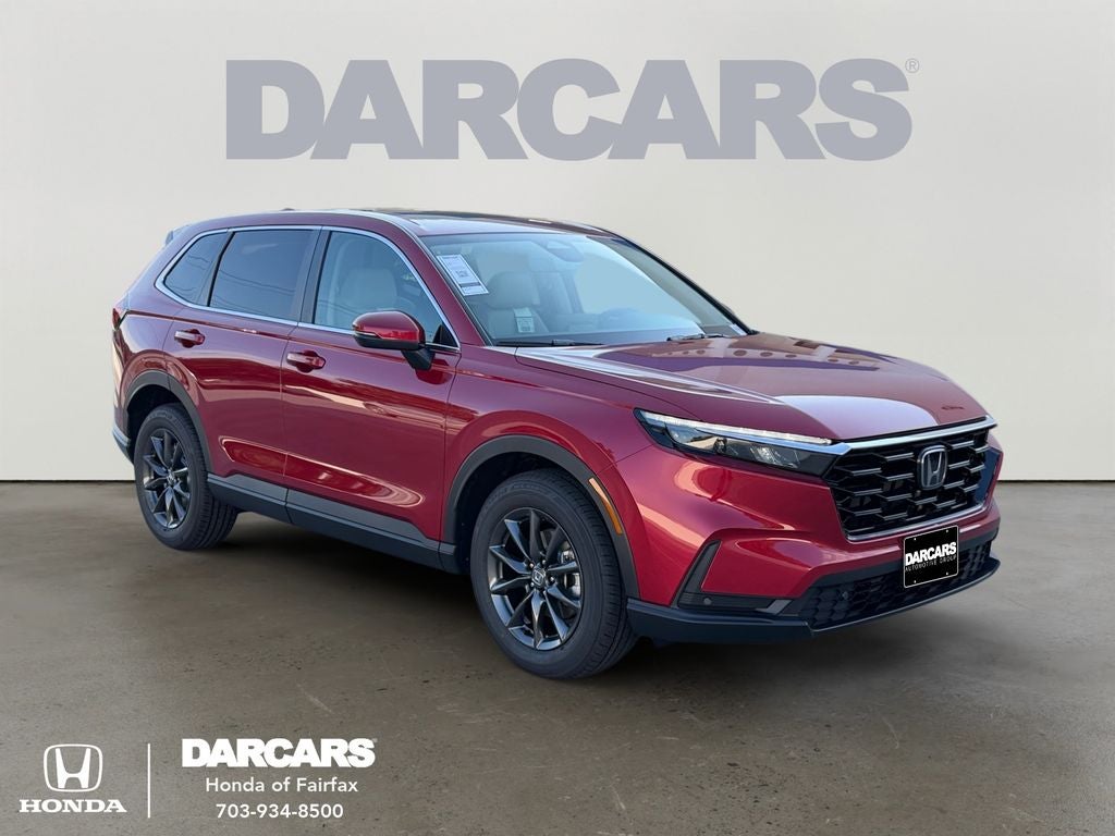 2026 Honda CR-V EX-L in Radiant Red Metallic — front three-quarter view