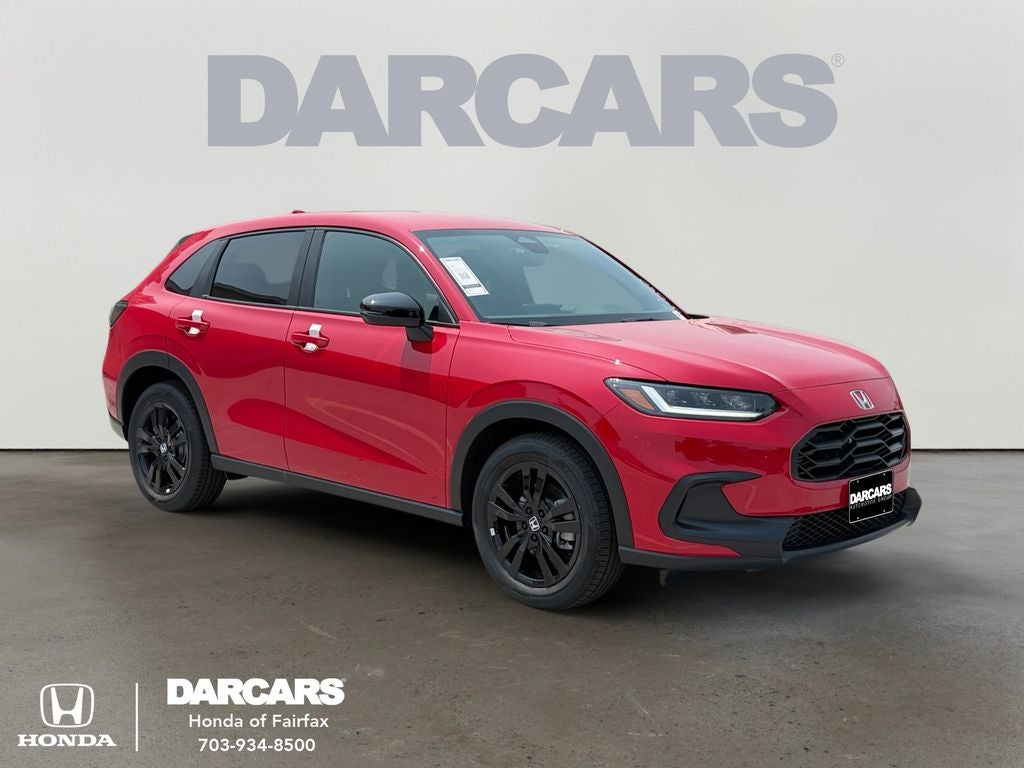 2027 Honda HR-V Sport in Milano Red — front three-quarter view
