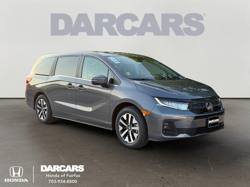 2026 Honda Odyssey EX-L in Modern Steel Metallic — front three-quarter view