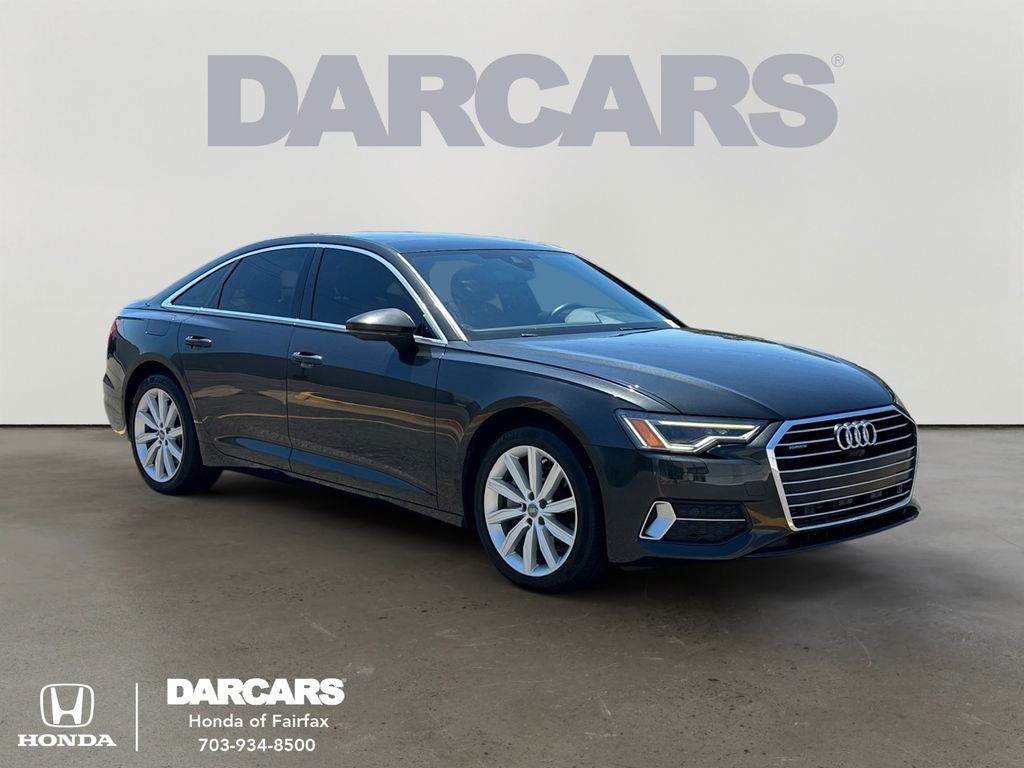 2020 Audi A6 2.0T Premium Plus quattro in Gray Metallic — front three-quarter view