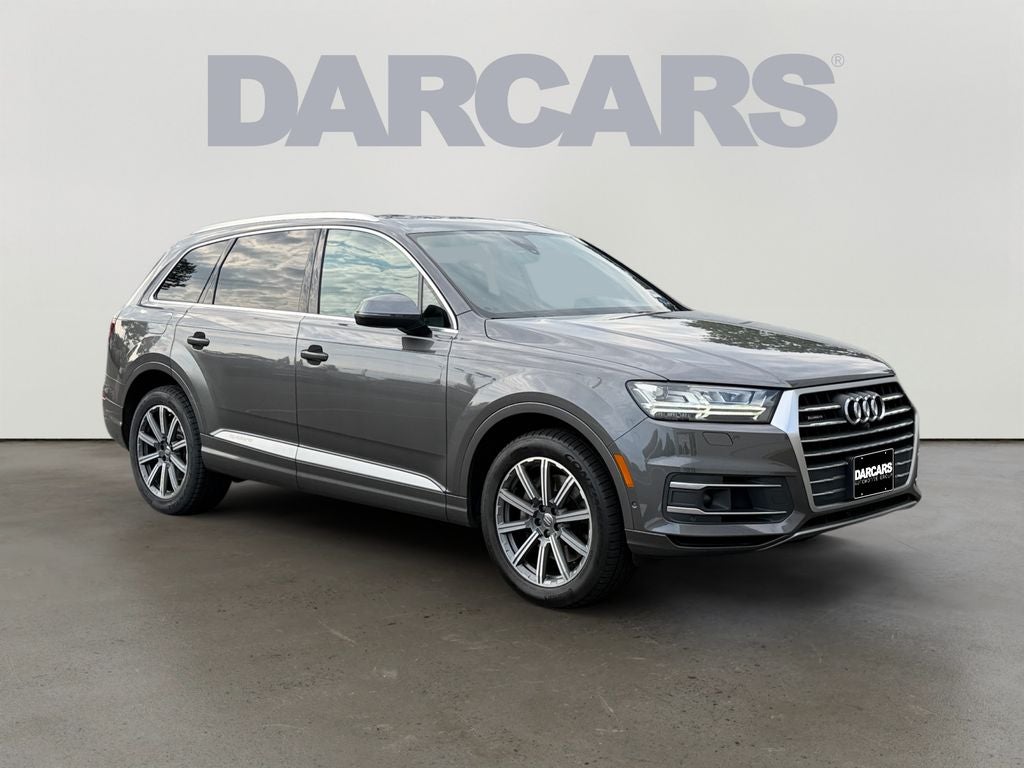 2019 Audi Q7 55 Premium Plus quattro in Gray Metallic — front three-quarter view
